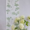 Ginkgo Tree green on white wallpaper