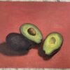 Avocado. Oil on canvas board unframed 35x25.2cm