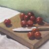 Cherry tomatoes oil on canvas board (unframed). 30x24cm (unframed) £80