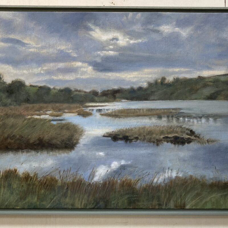 Tidal Estuary, Ireland. Oil on canvas board.48x38.2cm
