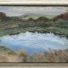 Dew Pond, south towards Portland Bill. Oil on canvas board. Framed 62.5x39cm
